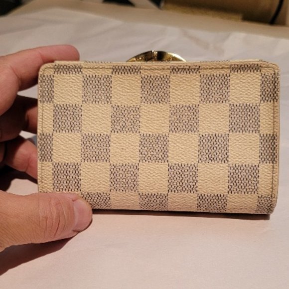 Louis Vuitton Damier Azur Port Monnaie Kisslock Wallet - Picture 2 of 10